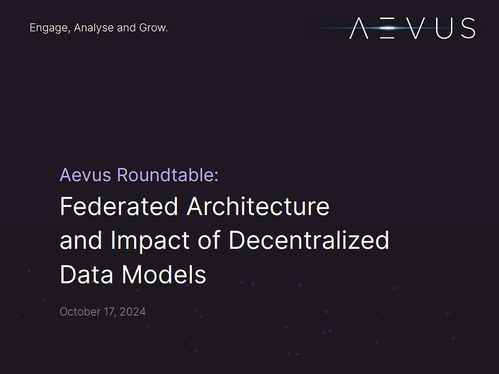 Federated Architecture  and Impact of Decentralized  Data Models