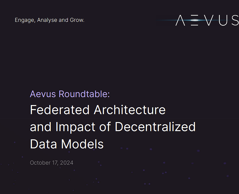 Federated Architecture  and Impact of Decentralized  Data Models